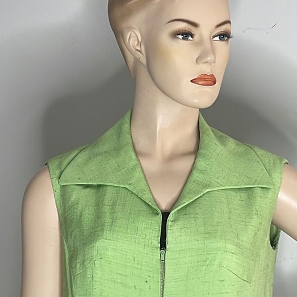 Vintage Mod Lime Green Adele Simpson Dress - Picture 3 of 15